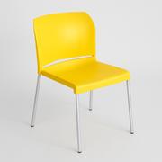 Silla P/Food Court Amarillo PVC DC-313