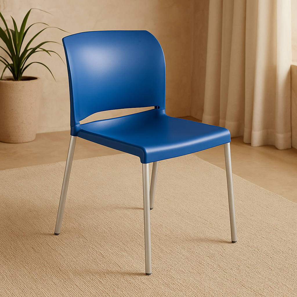 Silla P/Food Court Azul PVC DC-313