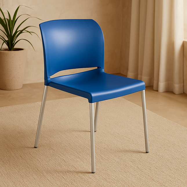 Silla P/Food Court Azul PVC DC-313