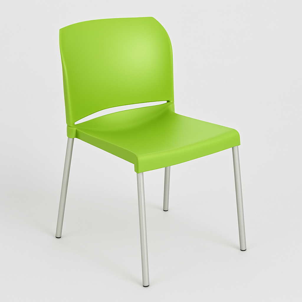 Silla P/Food Court Verde PVC DC-313