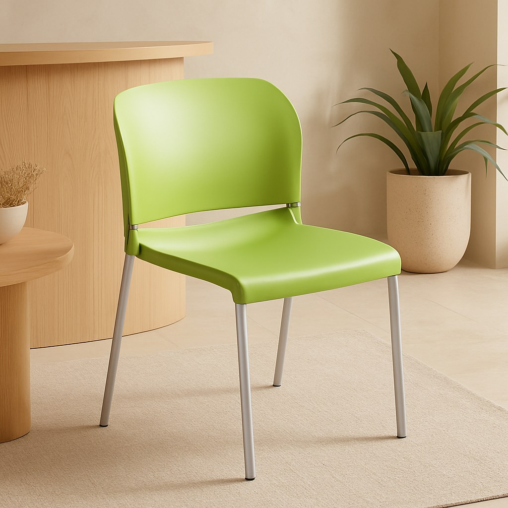 Silla P/Food Court Verde PVC DC-313