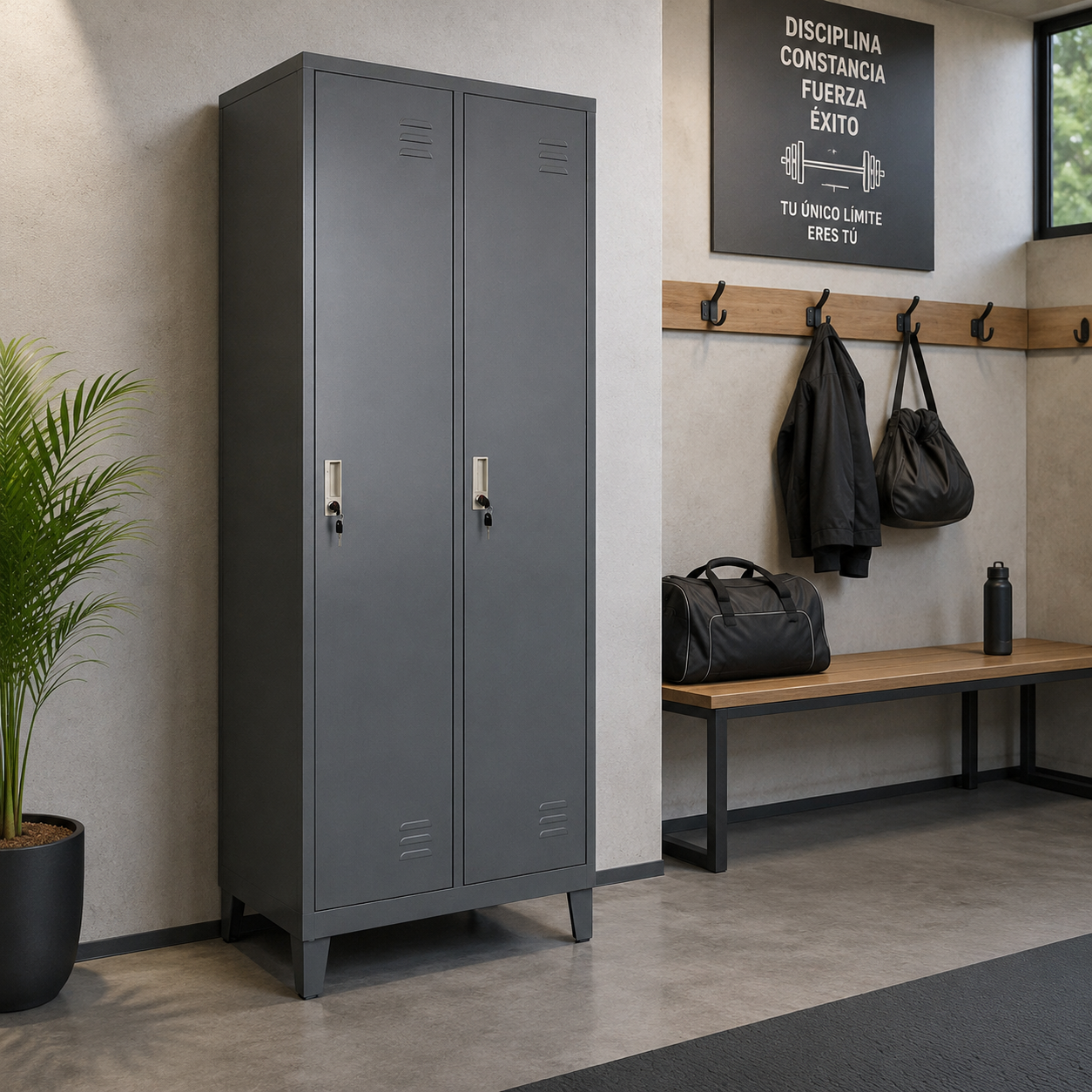 Locker Metalico 2 Puertas CNDO-02N