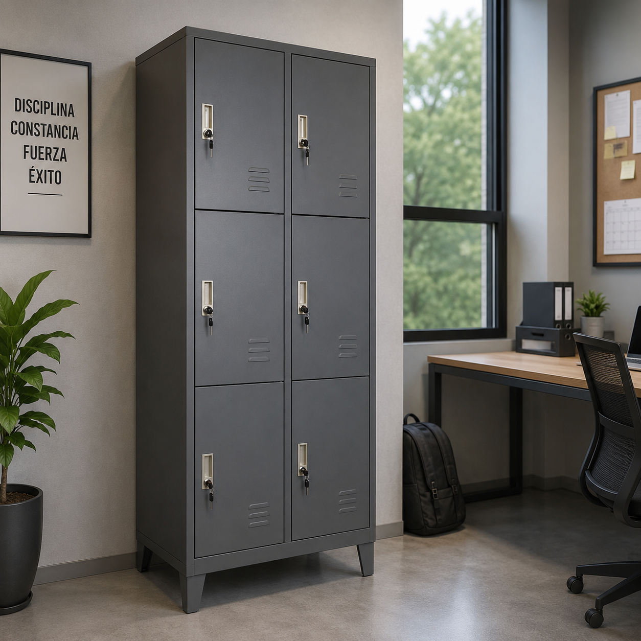 Locker Metalico 6 Puertas CNDO-06N