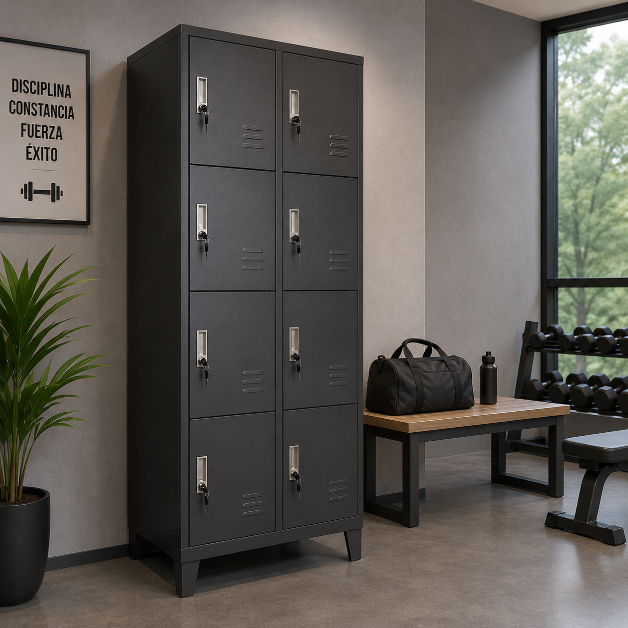 Locker Metalico 8 Puertas CNDO-08N