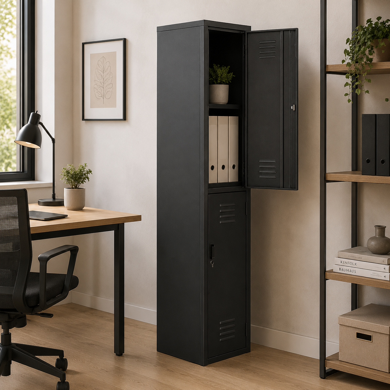 Locker Metalico 2 Puertas 28 x 38 x 180 cm - L2PC