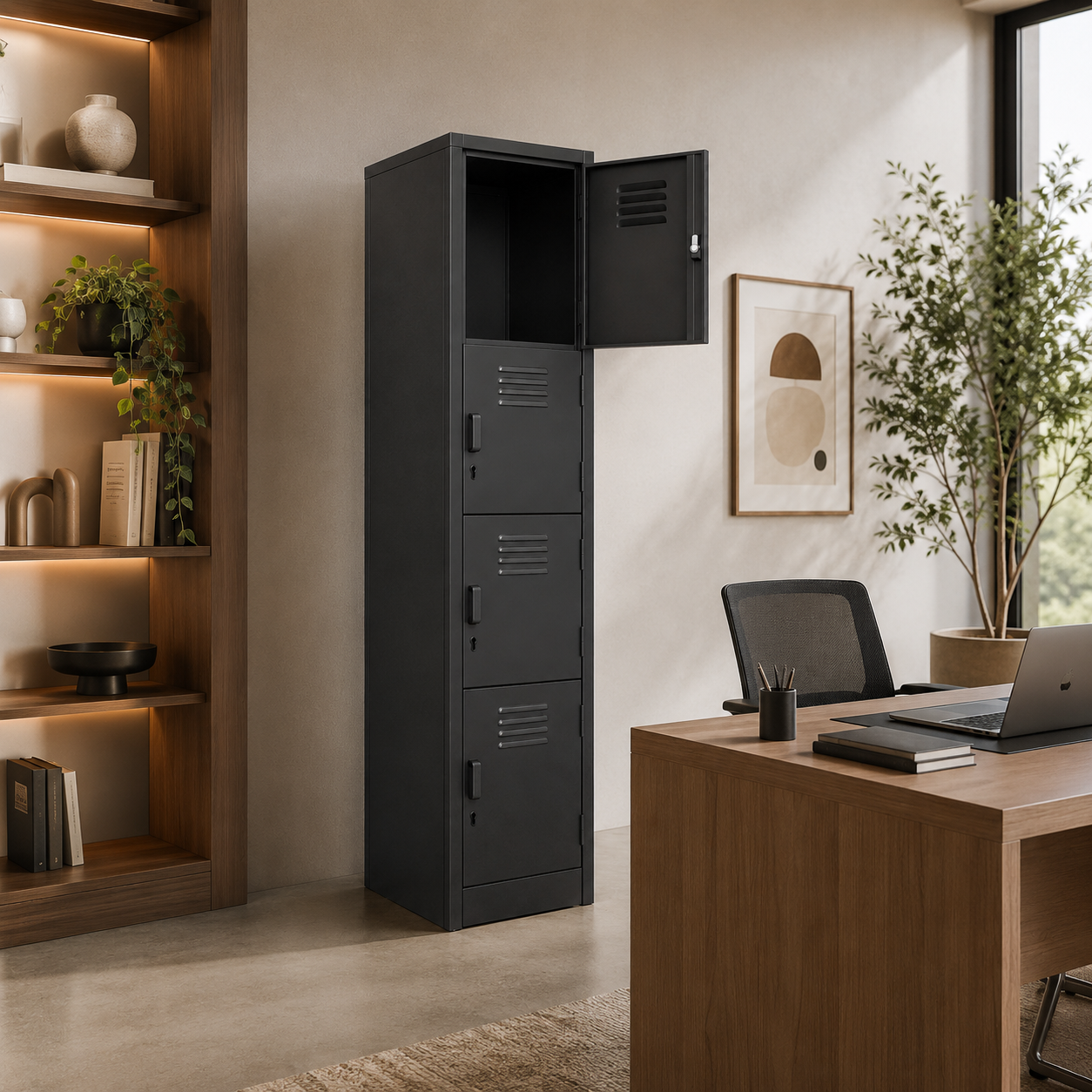 Locker Metalico 3 Puertas 28 x 38 x 180 cm - L3PC