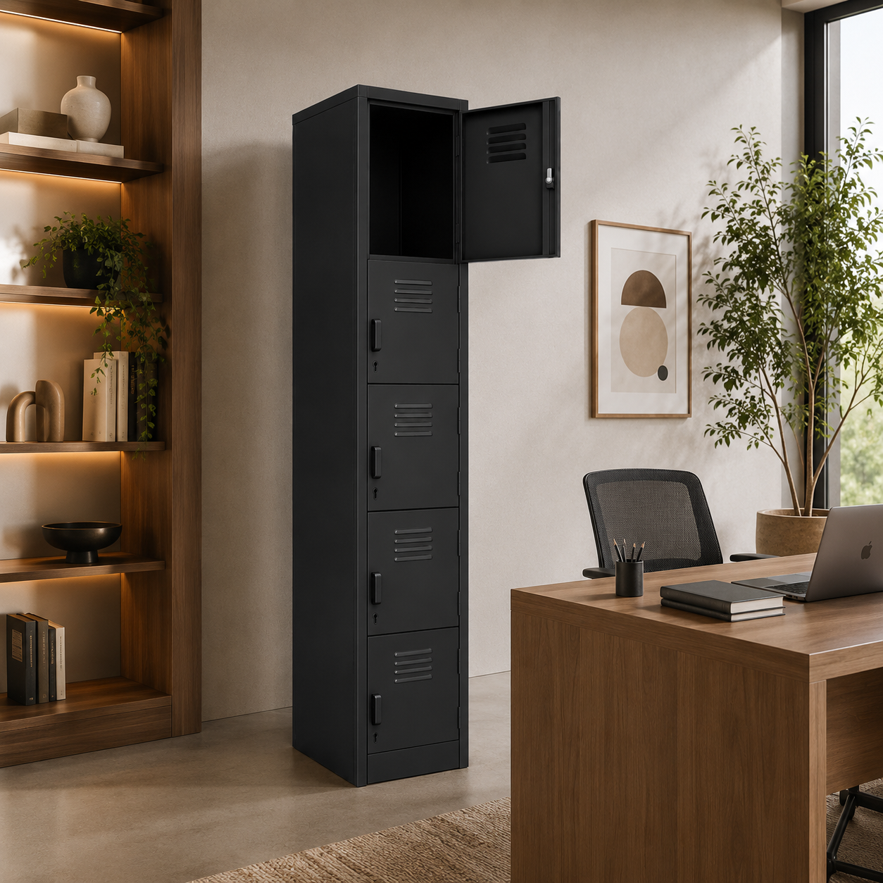 Locker Metalico 5 Puertas 28 x 38 x 180 cm - L5PC