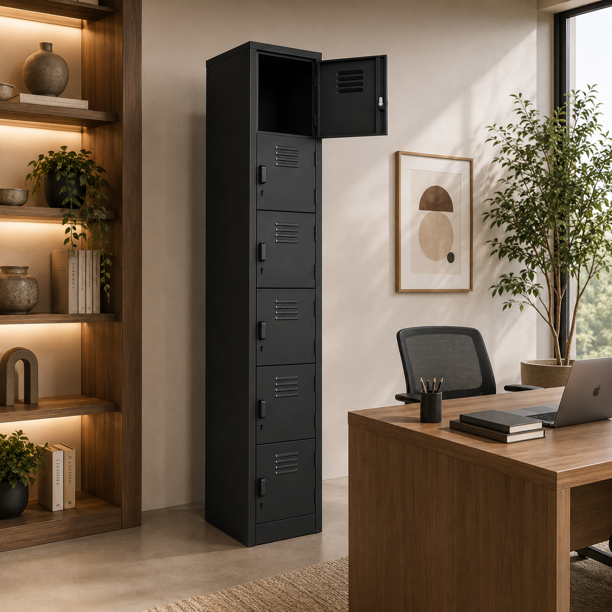 Locker Metalico 6 Puertas 28 x 38 x 180 cm - L6PC