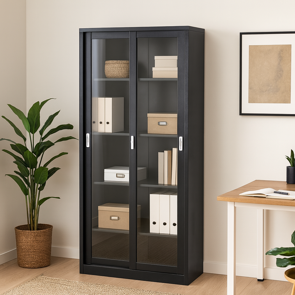 Armario Gabinete Puertas de Vidrio