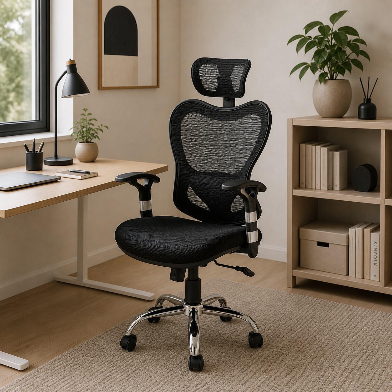 Silla Ejecutiva Negra Ergonómica DC-72N