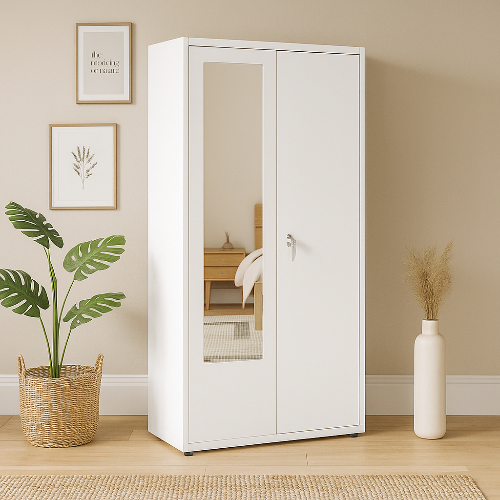 Armario Metalico Con Espejo y Caja de Seguridad