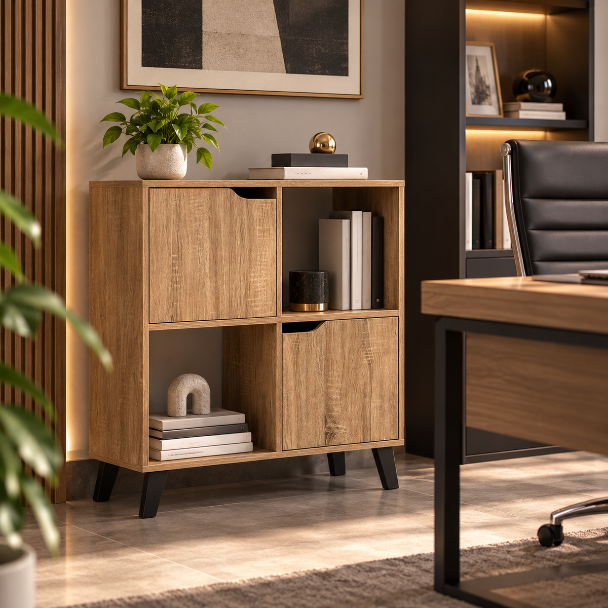Mueble Organizador 4 Espacios - Madera