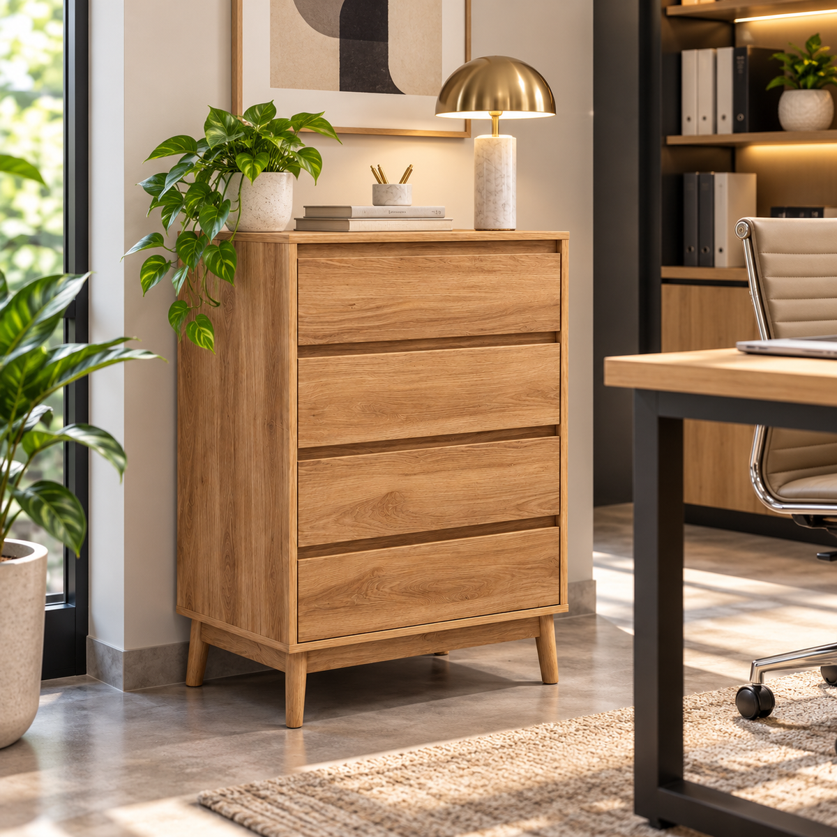 Organizador 4 Gavetas - Madera