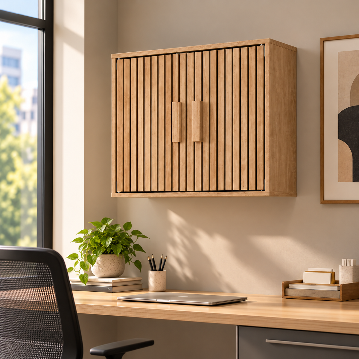 Armario Organizador De Pared - Madera