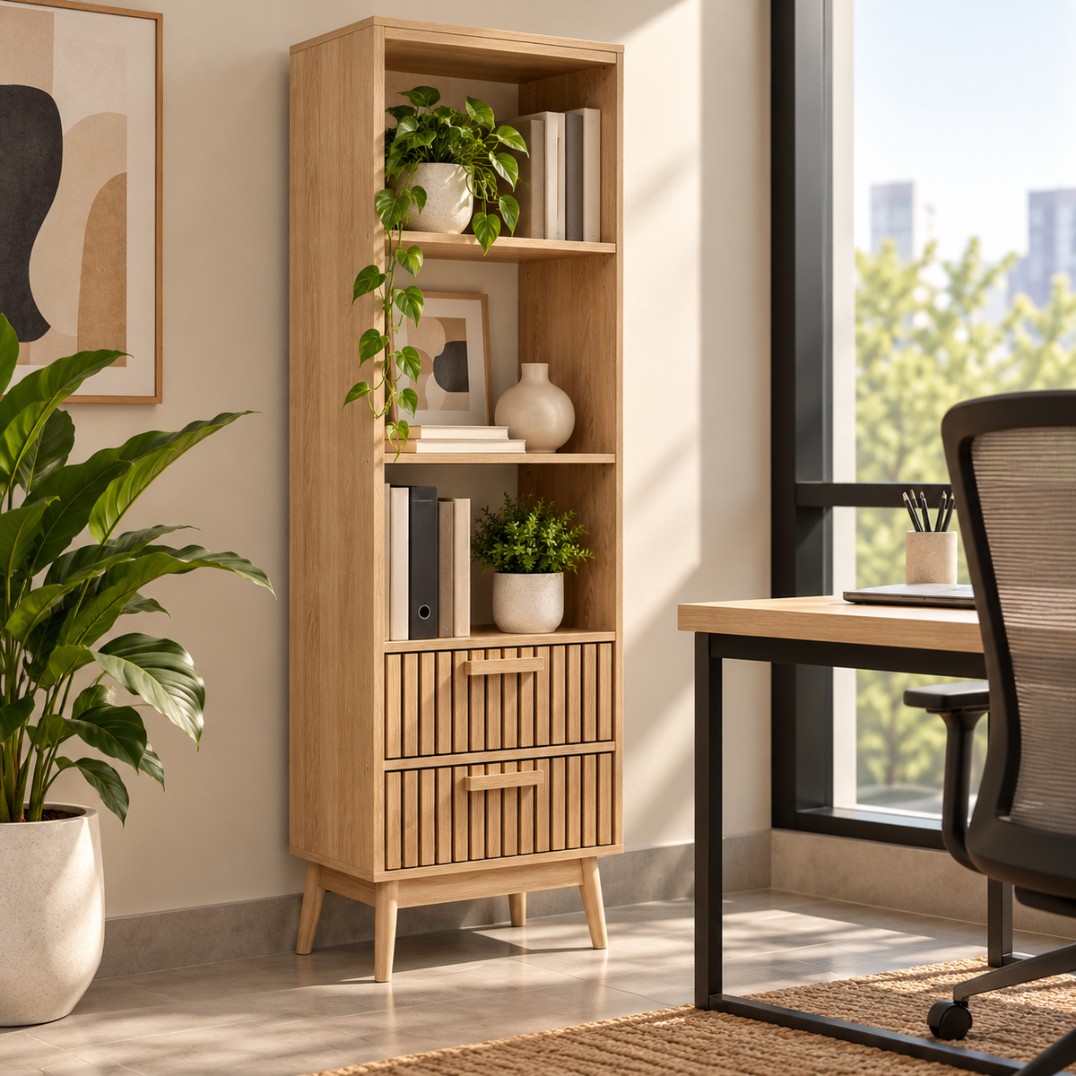 Mueble Organizador 5 Espacios - Madera