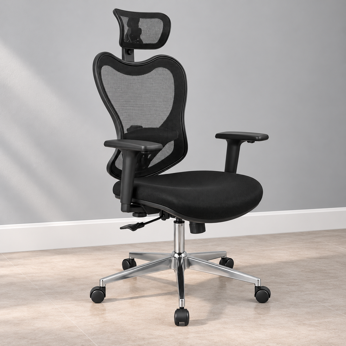 Silla Ejecutiva Negra Ergonómica DC-48N