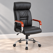 Silla Ejecutiva Negra Ergonómica Cuerina DC-54N