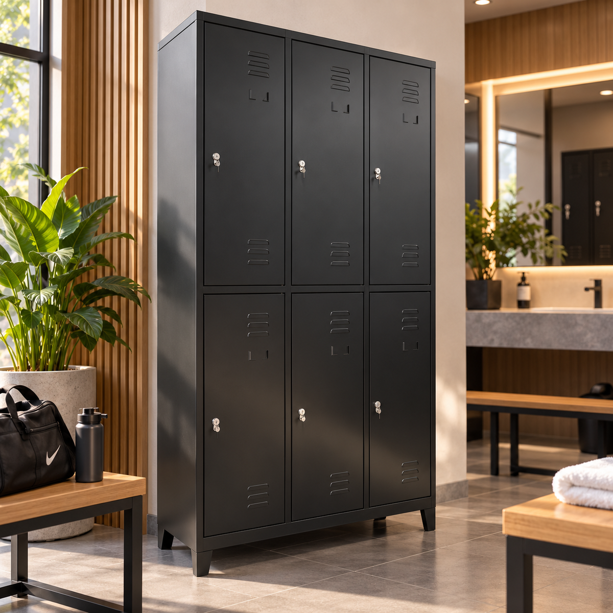 Locker Metalico 6 Puertas